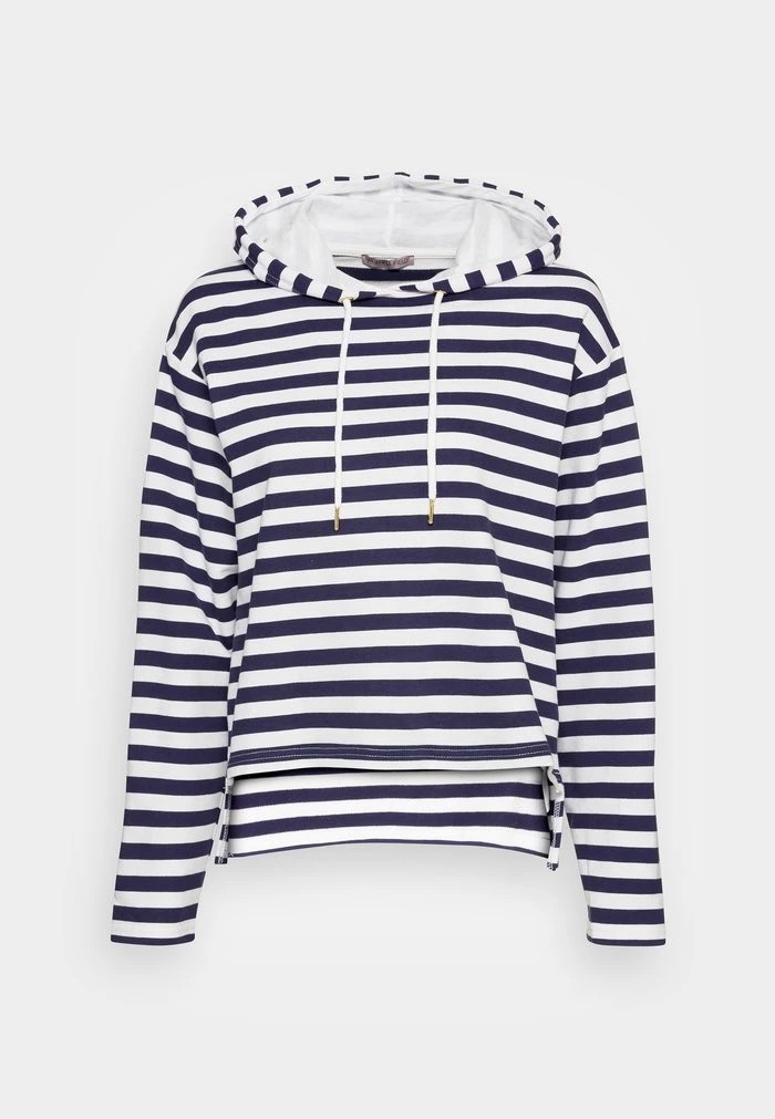 Pulls De Golf ANNA FIELD Anna Field Striped Loose Fit Hoodie Bleu Marine Femme | CIA-9942718